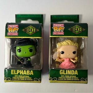 Funko Pop Wicked Keychain Set of 2 Glinda & Elphaba